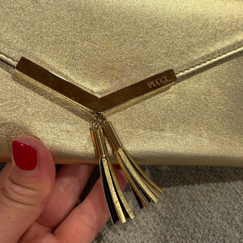 Emilio PUCCI Gold Genuine Leather Wallet - Picture 9 of 9